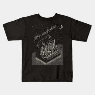 Cat on Modular Synth Funny synthesizer Kids T-Shirt